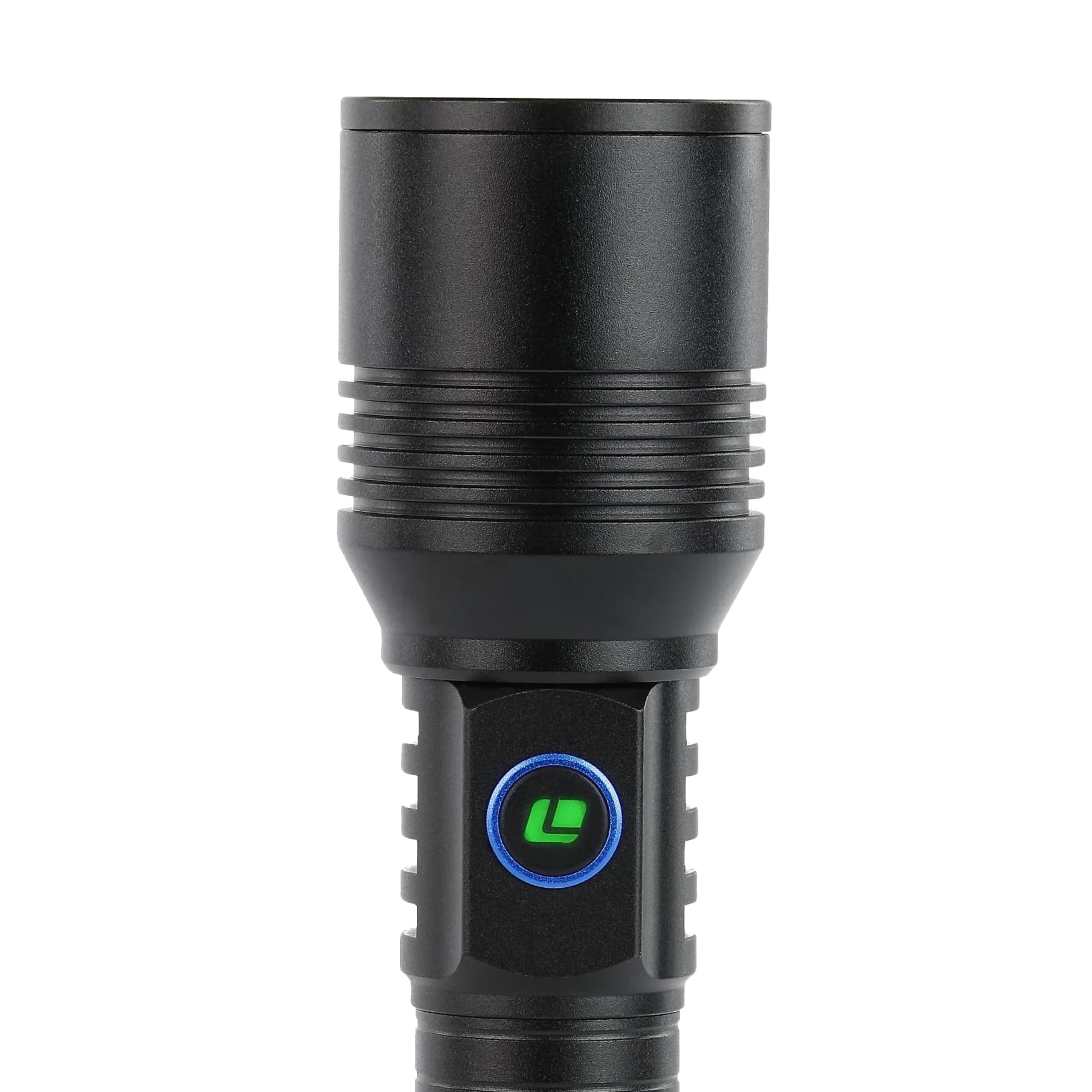2500 Lumen LUXPRO XP918 Rechargeable Flashlight with LED Power Button - Bright LED Flashlight with USB-C Port