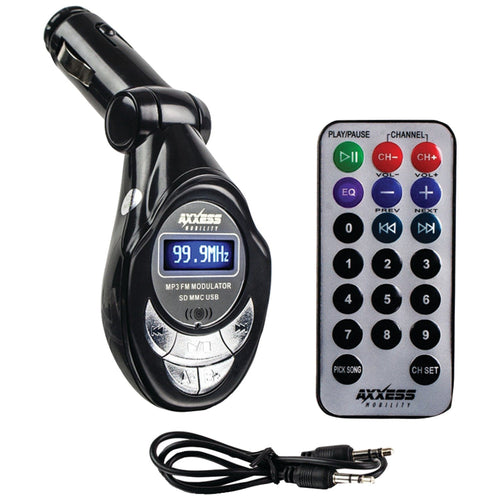 Wireless FM Modulator Axxess AXM-DC06 with SD (TM) Card Slot