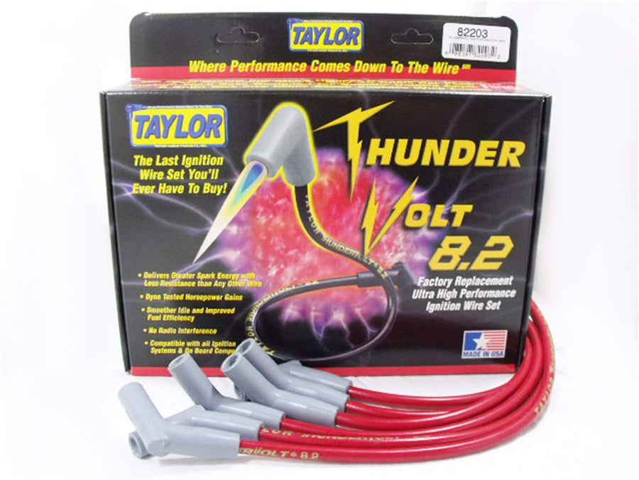 Thundervolt 8.2 Taylor Cable custom 6 cyl red