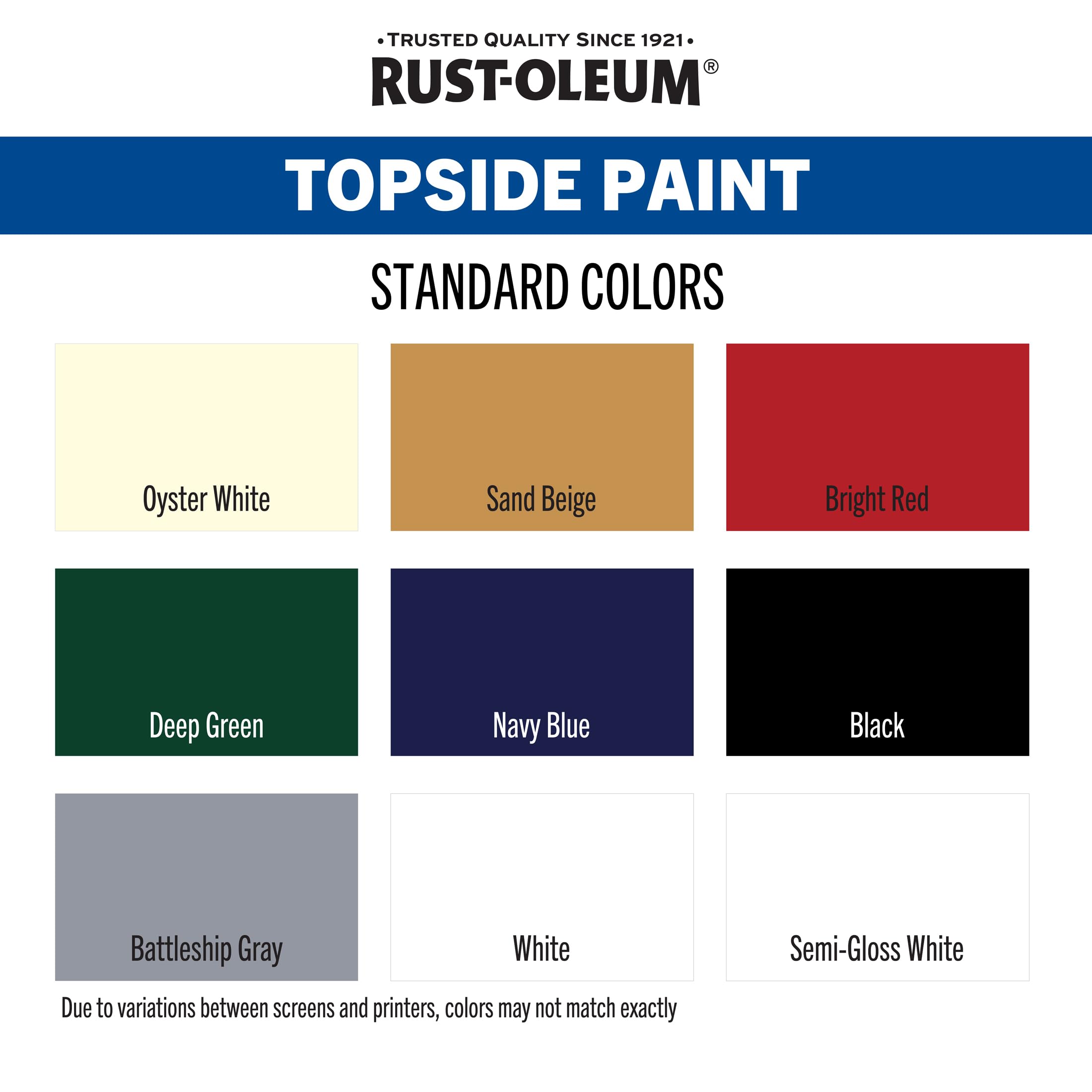 Rust-Oleum Marine Coatings 207000 Topside Paint, Quart, Semi-Gloss White 32 Fl Oz (Pack of 1)