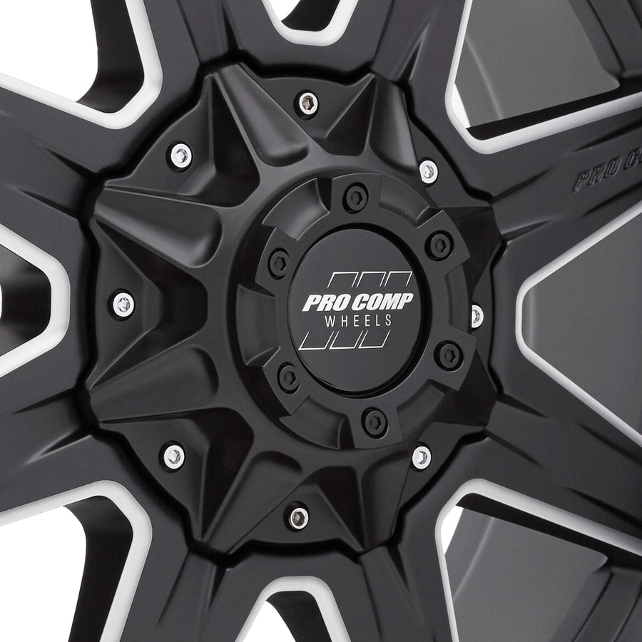 PRO COMP 48 Series Quick 8 Satin Black Milled (20x9 / 8x170 / -6mm)