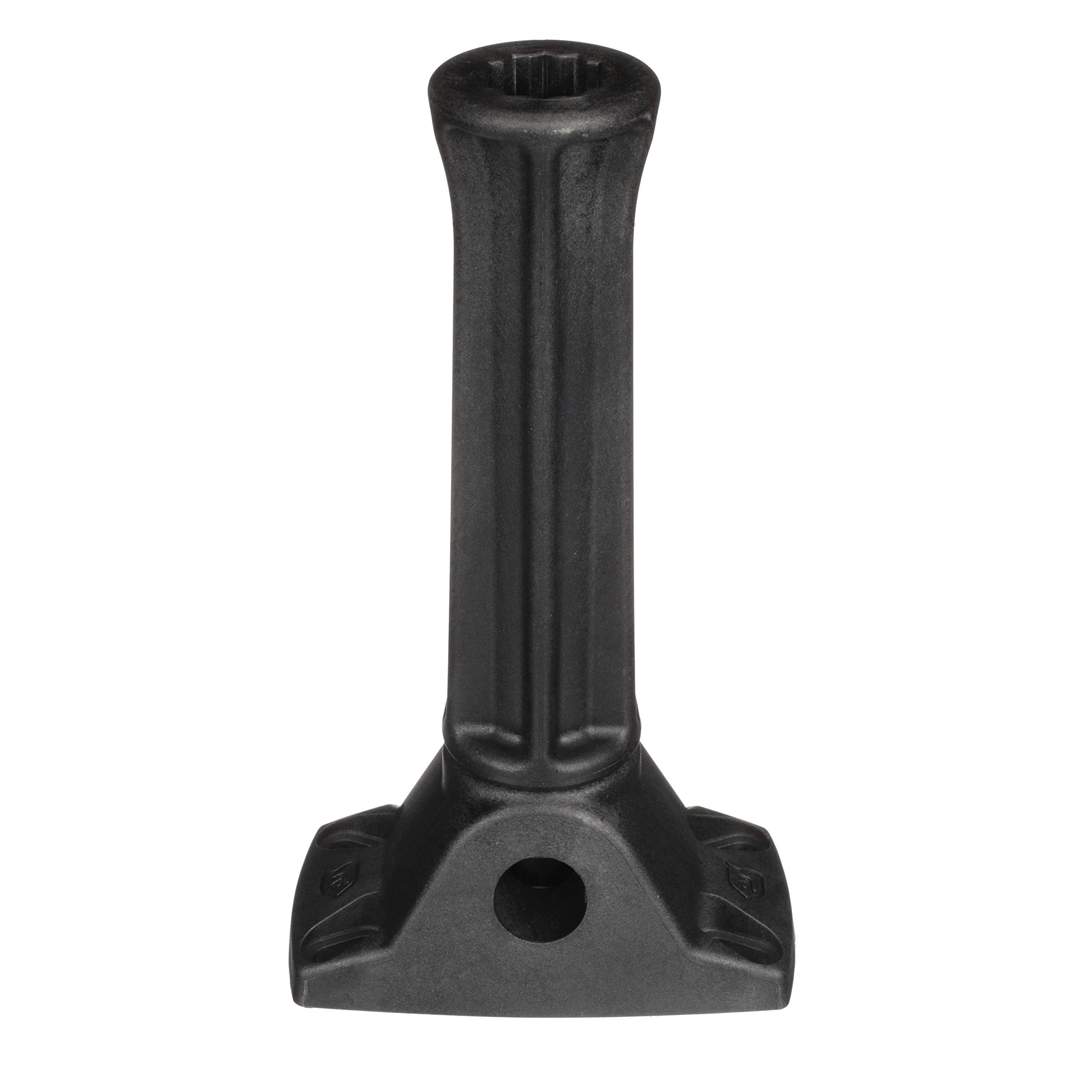 Attwood Heavy-Duty 5016-3 Rod Holder Extension, Black, Up to 6 Inches, Mounts to Round or Square 7/8 to 1 1/4-inch-Diameter Rail