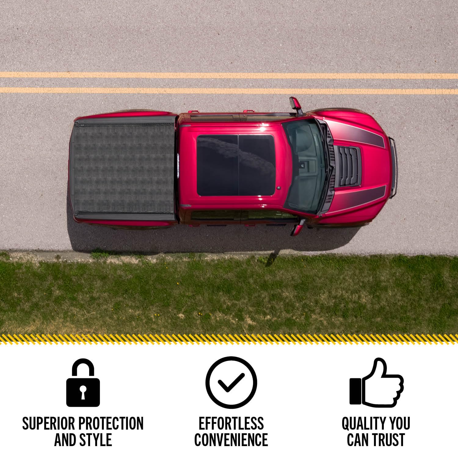 TruXedo Sentry Hard Rolling Truck Bed Tonneau Cover | 1523201 | Fits 2020-2024 Jeep Gladiator, 5' Bed (60") w/Trail Rail System