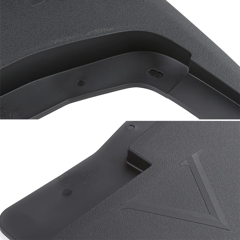 Front+Rear Spec-D Tuning Splash Guard Mud Flaps Compatible with Ford F150 w/o Wheel Lip Heavy Duty 2015-2018