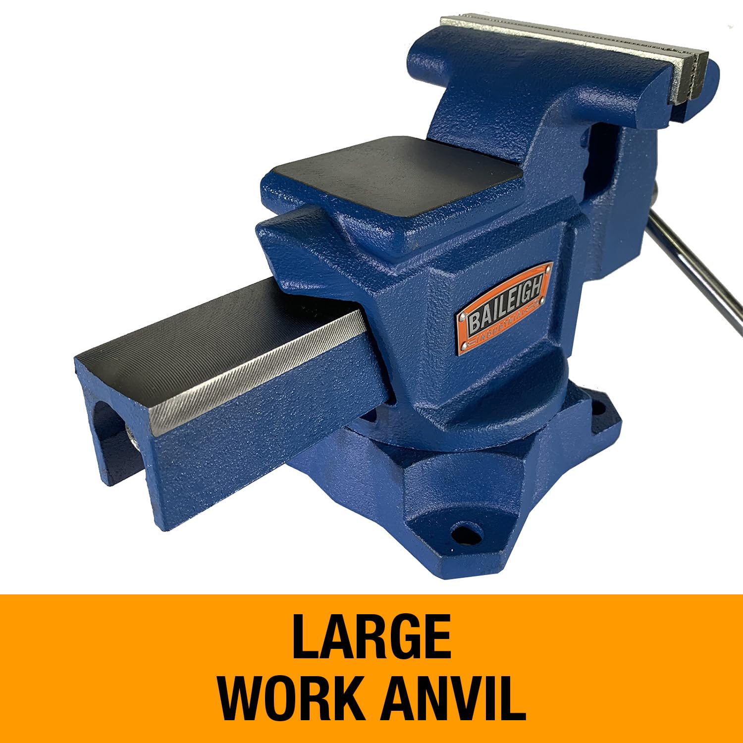 Baileigh Bench Industrial Vise, 4-1/2" Jaw Width, 5" Max Opening (BV-4I)