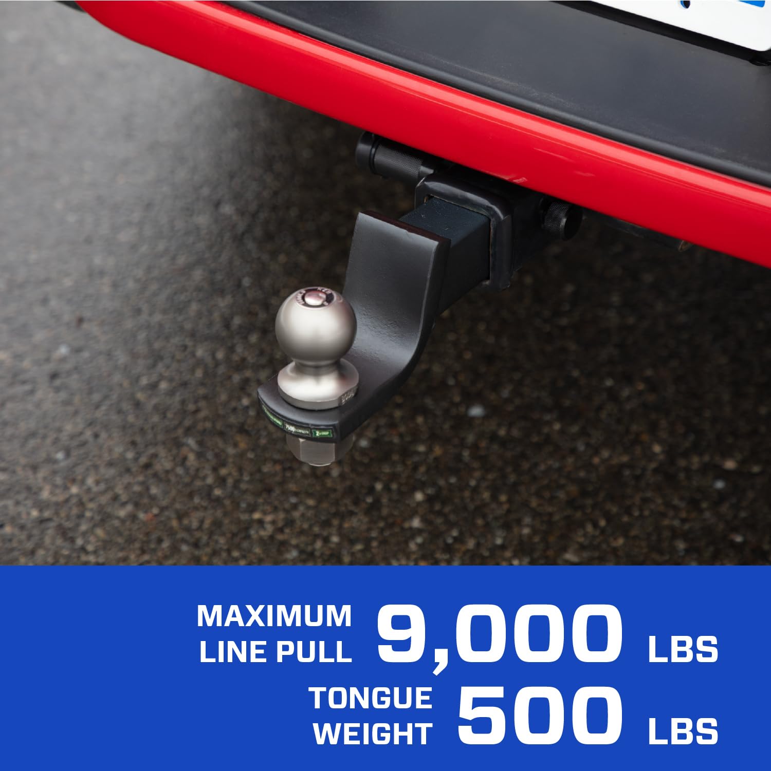 Front Mount Draw-Tite Hitch Receiver, 2 Inch Square Receiver, Compatible with 2017-2023 Ford F-250 Super Duty, 2017-2023 Ford F-350 Super Duty, 2017-2023 Ford F-450 Super Duty