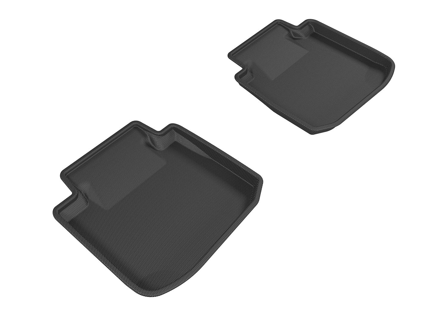 3D MAXpider Custom Fit Second Row Floor Mat for Select Subaru Legacy/Outback Models - Kagu Rubber (Black)
