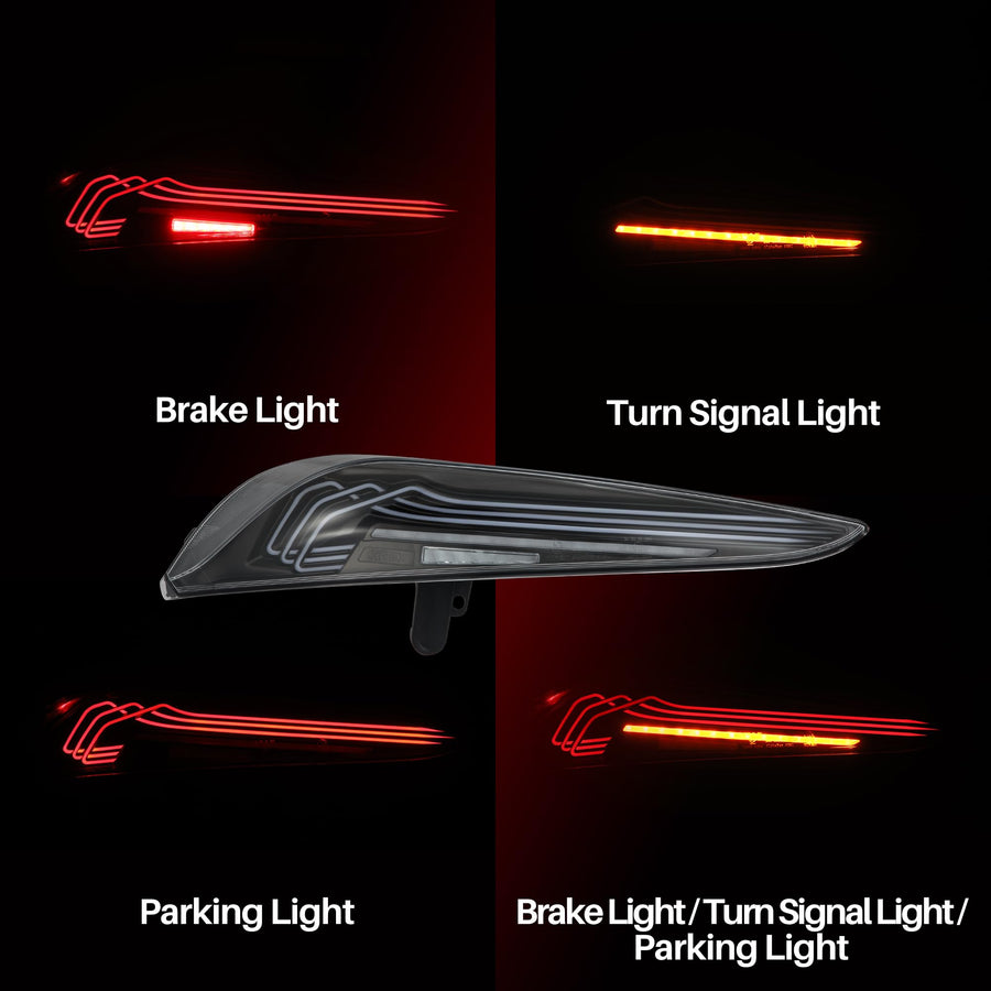 Alpharex LUXX-Series LED Tail Lights Black Compatible With 20-25 Supra CSL Laser Style