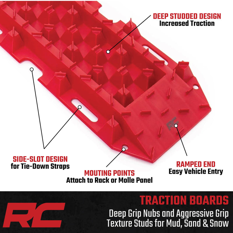 Deep Studded Rough Country Traction Boards | 45" Long x 13" Wide - 10590