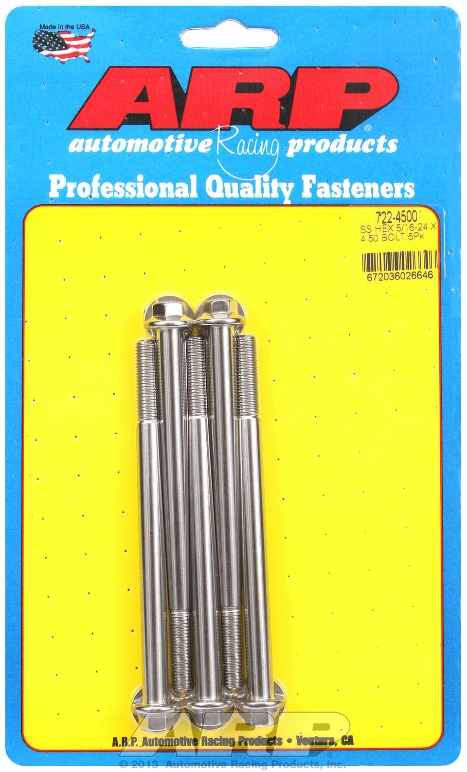 Hex Bolt ARP (722-4500), Stainless Steel