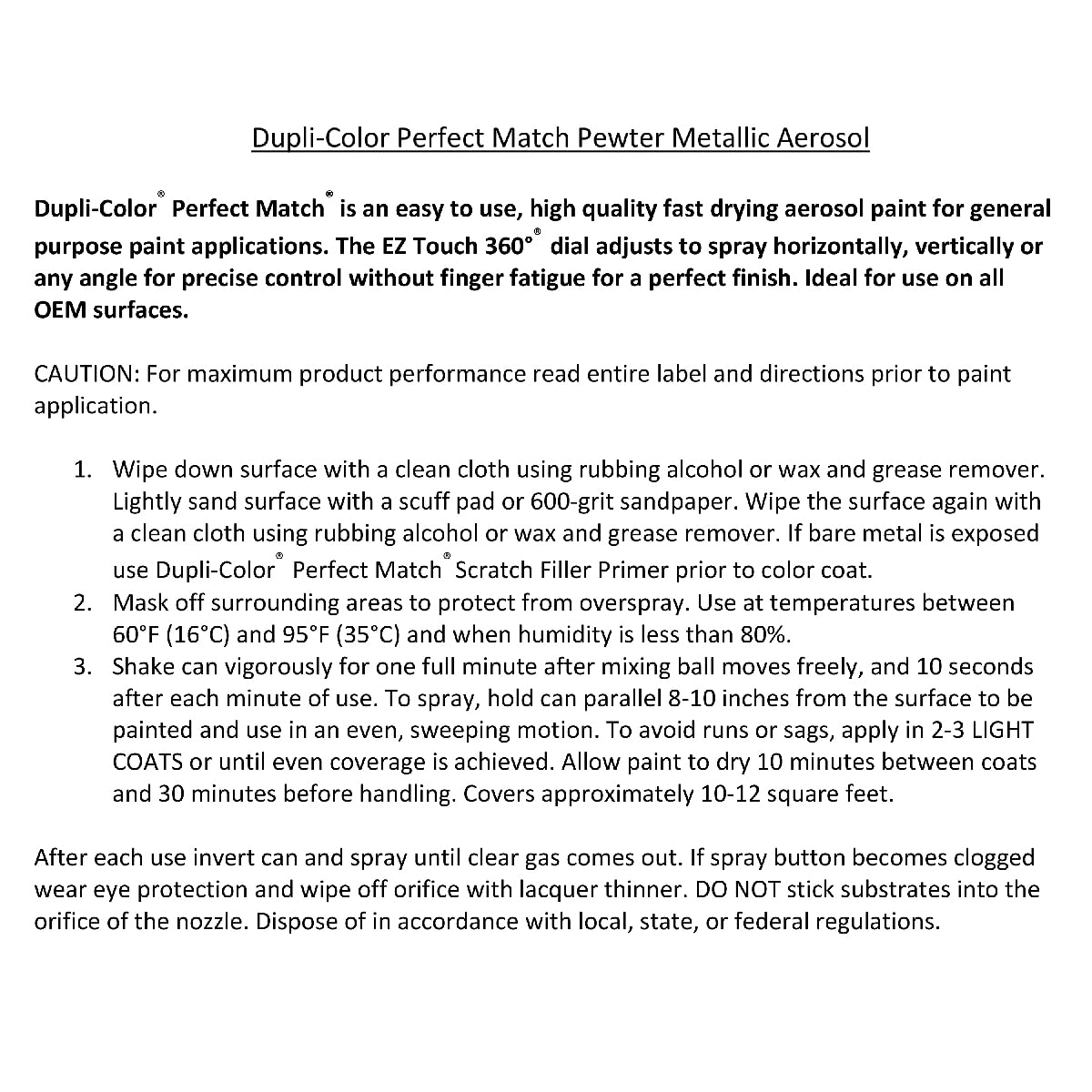 Nissan Pewter Metallic Dupli-Color EBNS05977 Perfect Match Automotive Spray Paint - KY2-8 oz. Aerosol Can