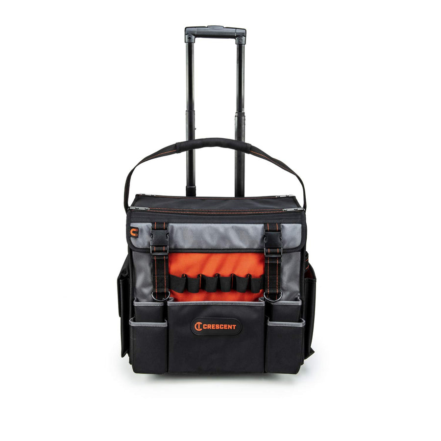 Crescent 18" Rolling Tradesman Tool Bag - CTBR1850, Orange