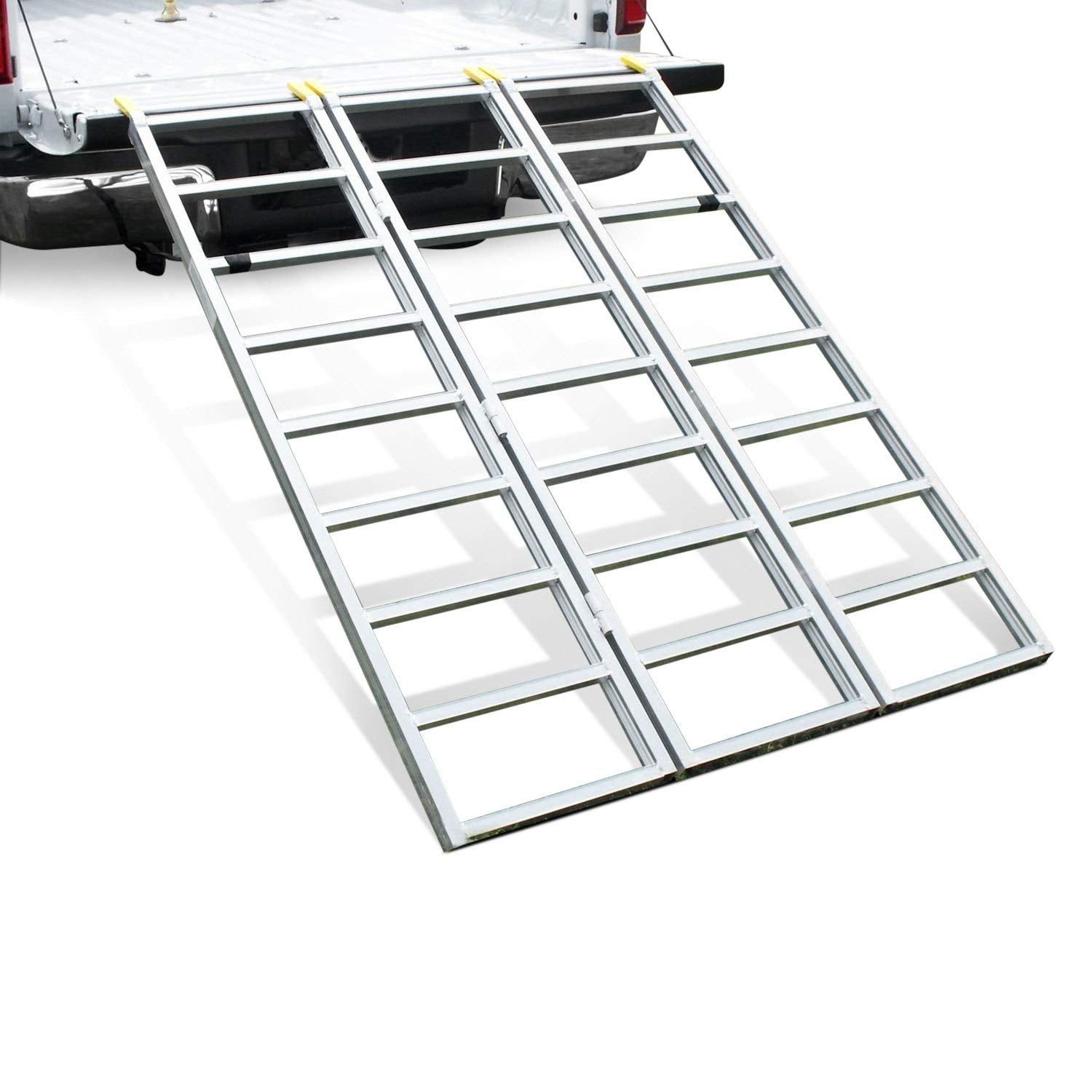 Tri-Fold Lite Great Day Loading Ramp - 50x69, 1500-lbs. 7in Rung, Black, LL50697