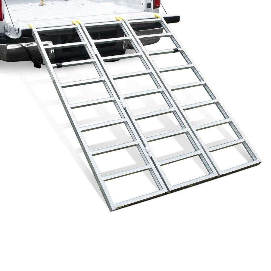 Tri-Fold Lite Great Day Loading Ramp - 50x69, 1500-lbs. 7in Rung, Black, LL50697