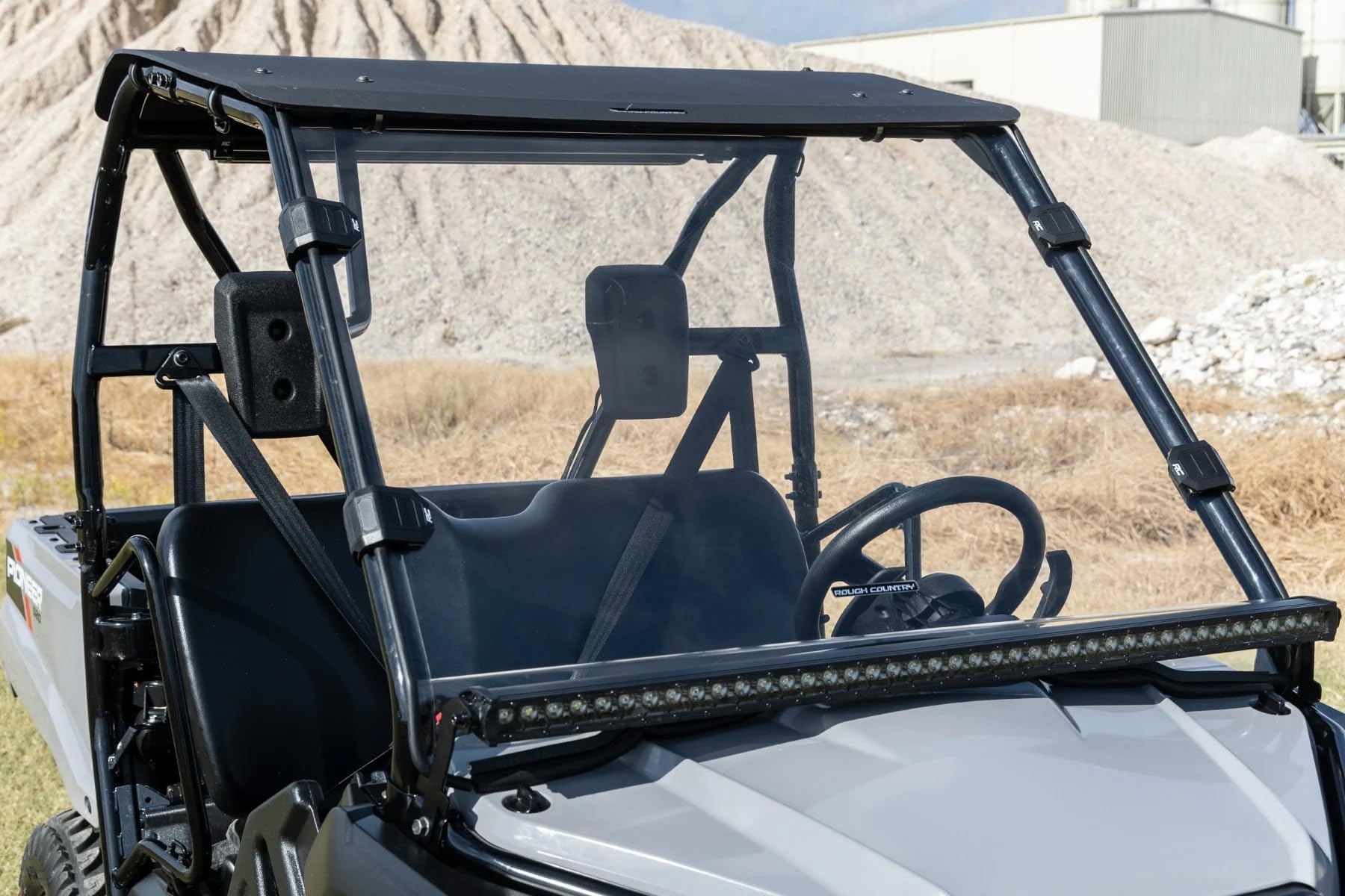 Rough Country Windshield Full for Honda Pioneer 520 (2021-2023) - UV & Scratch Resistant Polycarbonate, Easy Installation