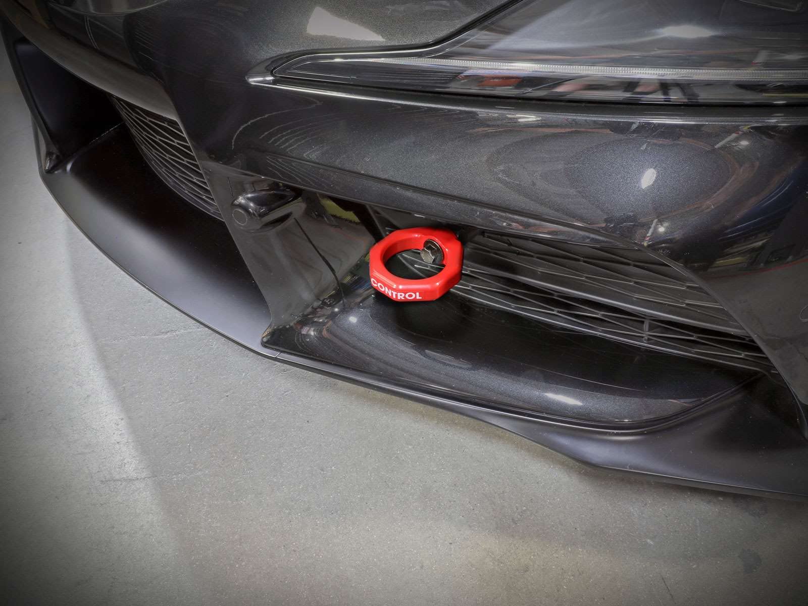 aFe Power aFe Control 450-721001-R Tow Hook, Front, Red, for 2020-2021 Toyota GR Supra (A90)