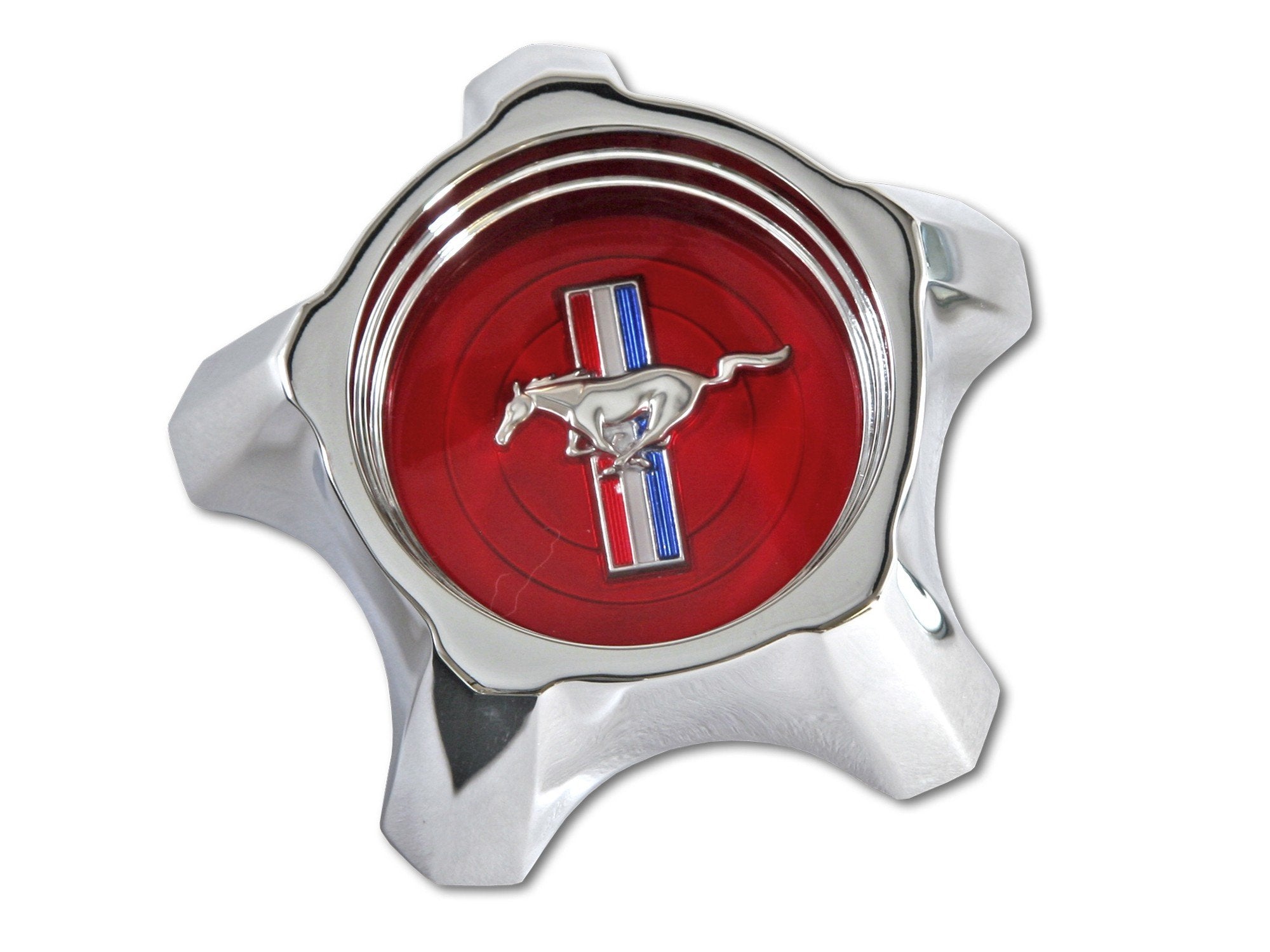 C7ZZ-1130-R Scott Drake 1967 Styled Steel Wheel Hub Cap Red