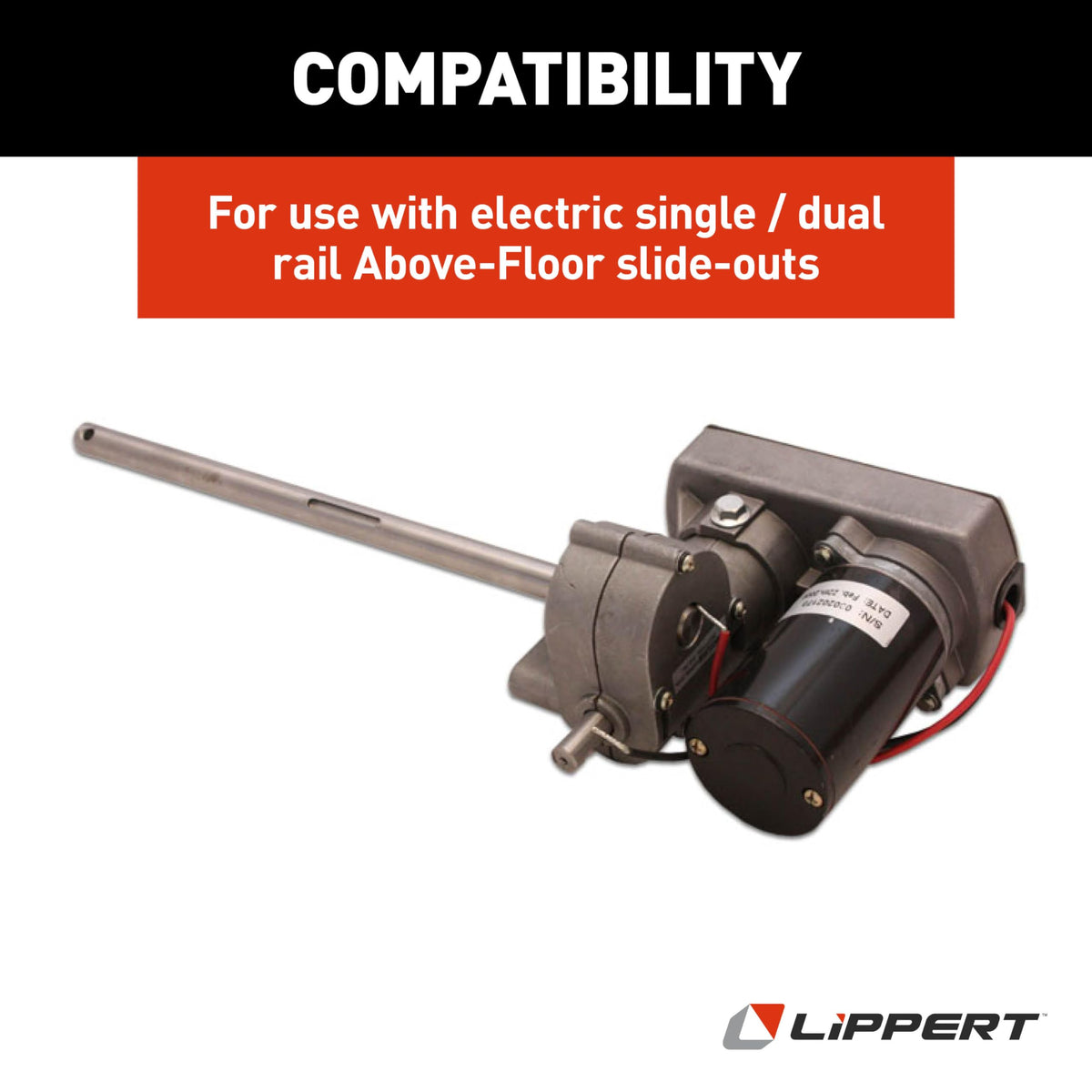117292 Lippert Components - 18:1 Venture Motor and Right Angle Driveshaft