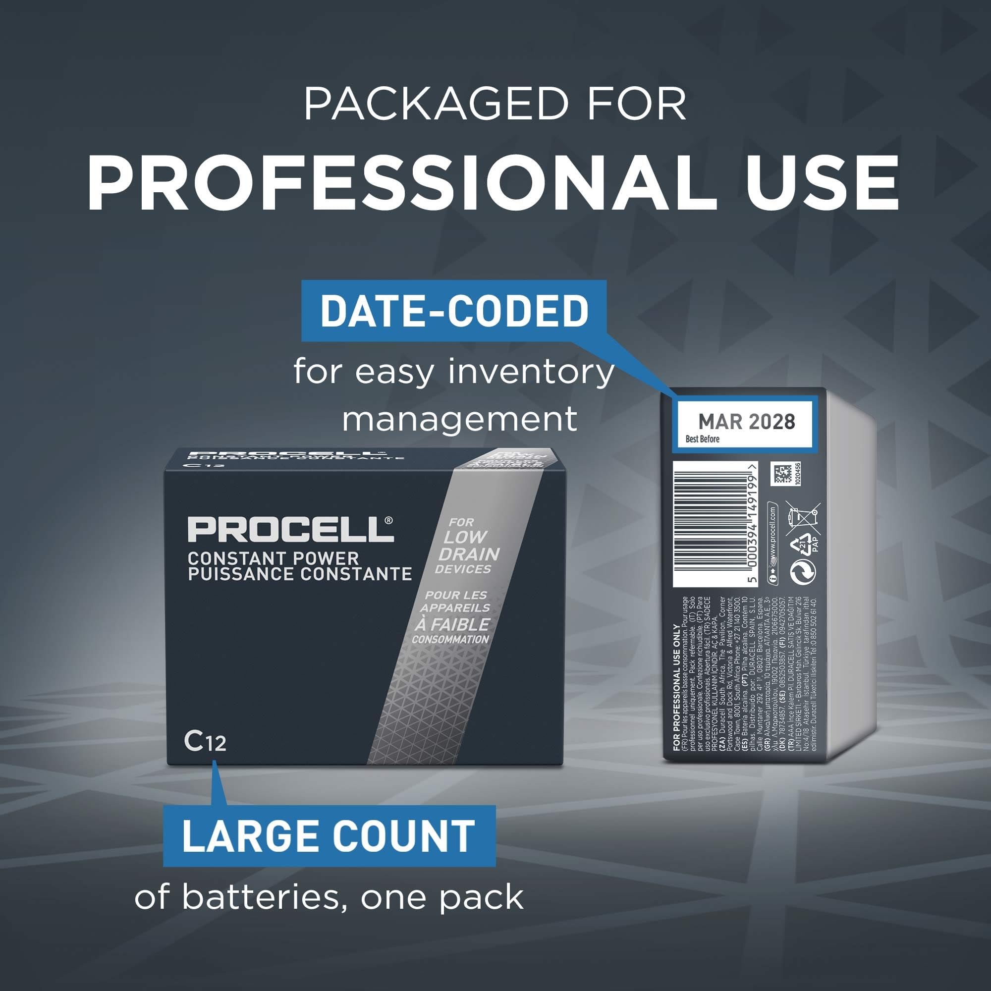 Procell Duracell C 12 Pack PC1400