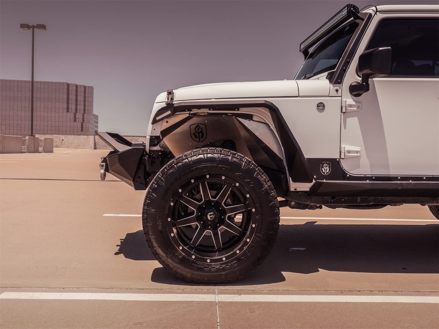 Road Armor Full Width 4194DF-B1-P3-MR-BH iDentity Raw Front HD Bumper