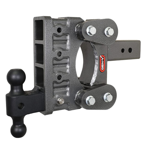GEN-Y Heavy Duty Hitch Tow for 3" Receiver - 6" Drop/Rise with 4 Adjustable Positions, Includes Dual Ball Mount and Locking Pin, 21,000 lbs Towing Capacity, 2,400 lbs Tongue Weight