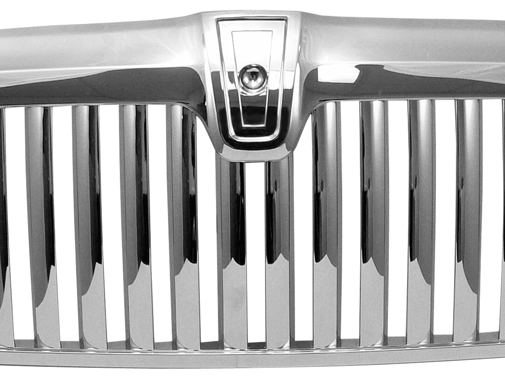 Vertical Front Hood Grille Armordillo USA 7149786 - Chrome Fits 2002-2003 Lincoln Blackwood