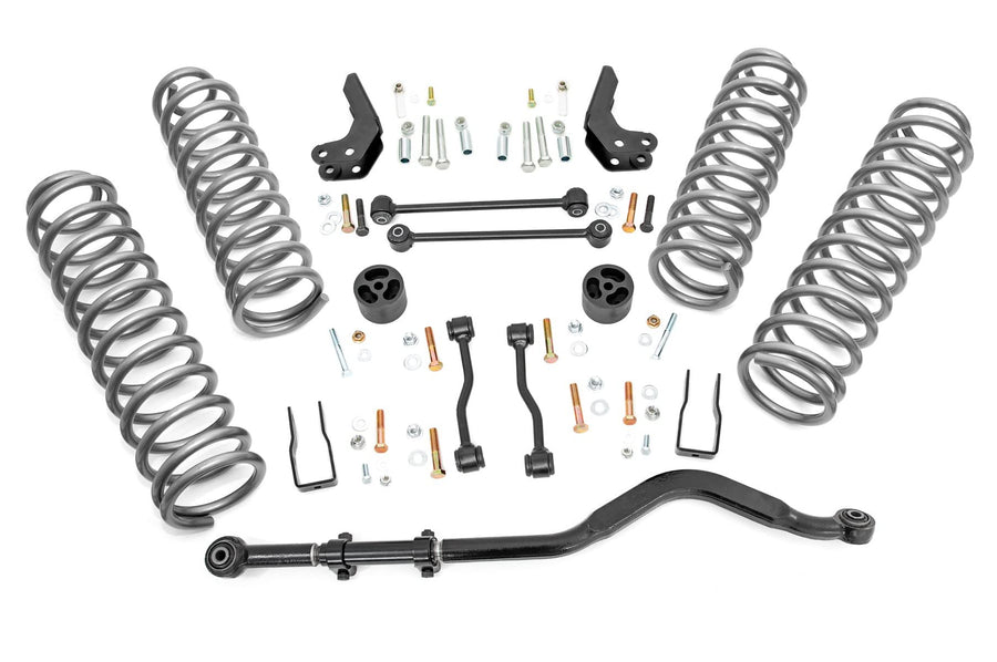 3.5" Lift Kit Rough Country for Jeep Gladiator JT Mojave (2020-2023) - No Shocks/Retains Factory FOX Shocks, Fits up to 37" Tires