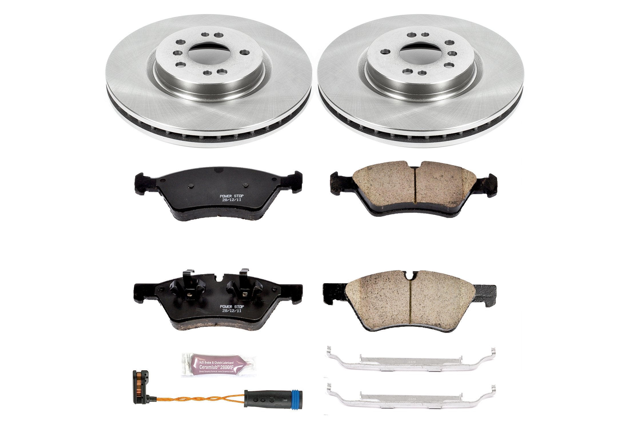 Power Stop Autospecialty KOE4643 Front Replacement Brake Kit-OE Brake Rotors & Ceramic Brake Pads