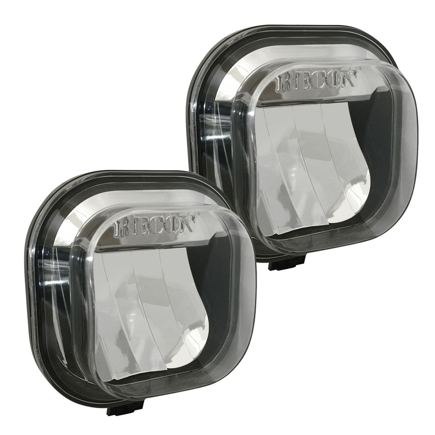 LED Fog Lights 2-Piece Set (Replaces Both OEM Fog Lights Ford SUPERDUTY F-250/350/450/550) - Clear / Chrome made for Superduty 2011-2015
