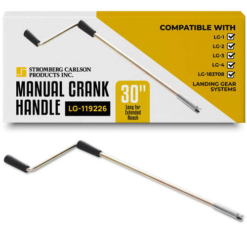 Stromberg Carlson Manual Crank Handle LG-119226 - Replacement for Landing Gear Systems – Heavy-Duty Steel Utility Tool for 5th Wheel Trailers