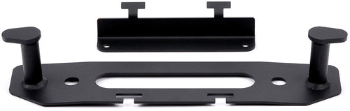 WARN Winch Accessory 102222: Hook Stay and Fairlead Backing Plate with License Plate Mounting Bracket for Jeep Gladiator JT & Wrangler JL, Black