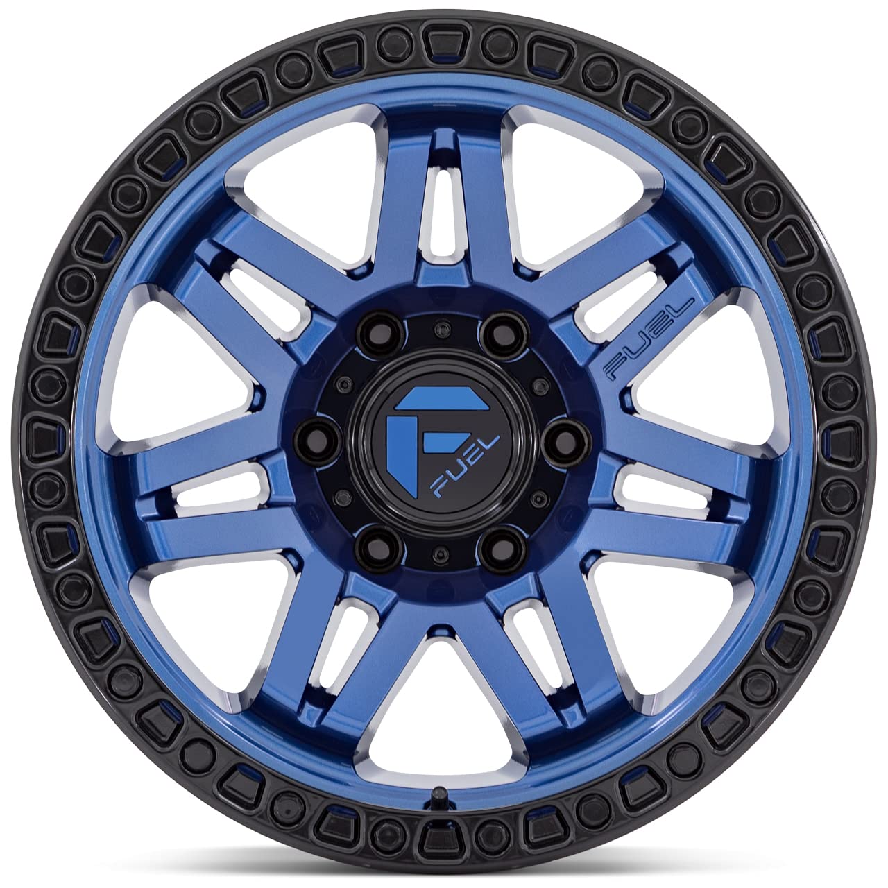 D813 SYNDICATE FUEL OFF-ROAD 17X9, 5X5.0, 4.53, -12mm DARK BLUE WITH BLACK RING - D81317907545