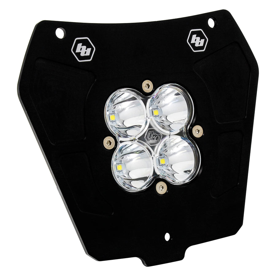 Baja Designs Pro Squadron (D/C) LED Headlight Kit for KTM Motorcycle (Spot; Clear, D/C Wiring)