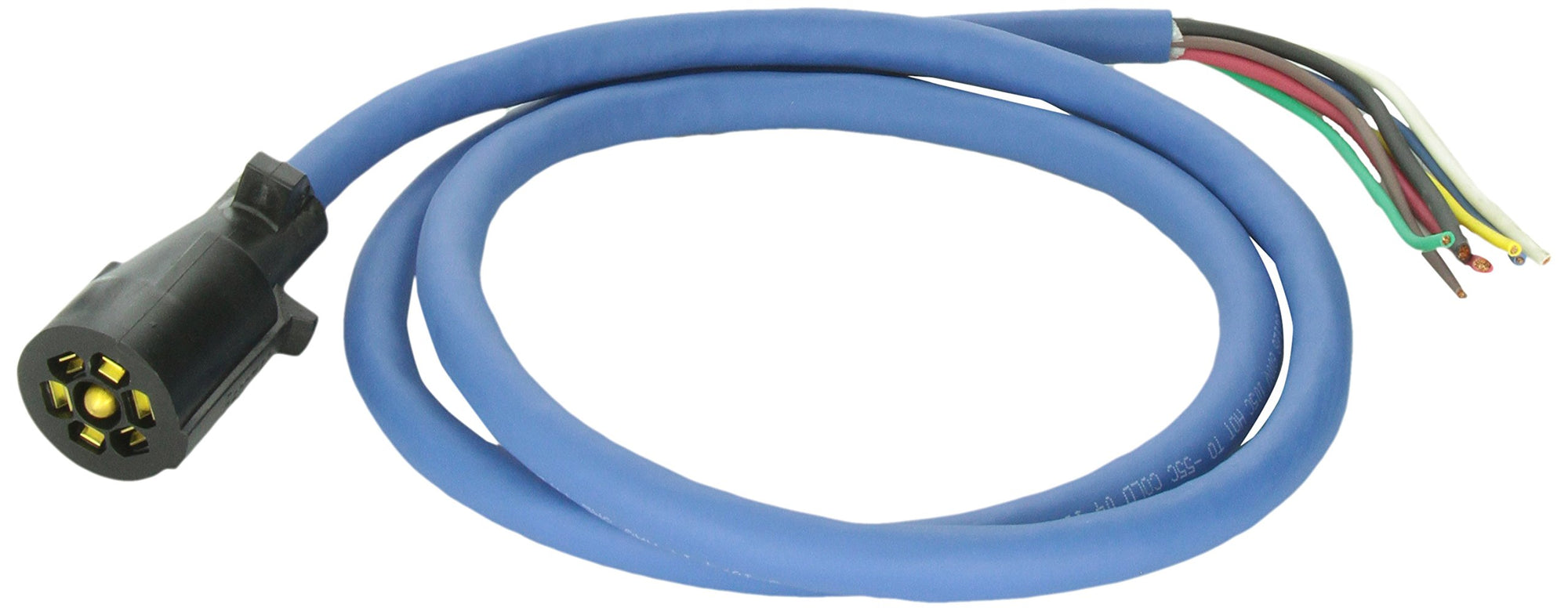 7-Way Bargman Trailer Connector, Yellow 54006-009