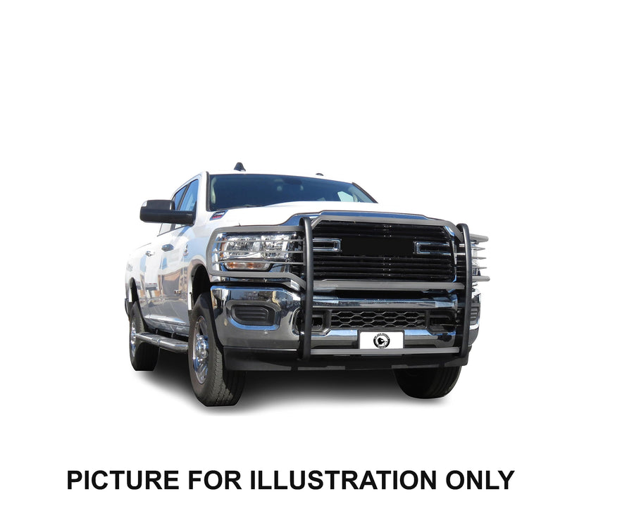 Grille Brush Black Horse Bumper Guard Modular SS Compatible with 2019-2024 Ram 2500|2019-2024 Ram 3500 (Excl. Power Wagon Trim)-17DG113MSS