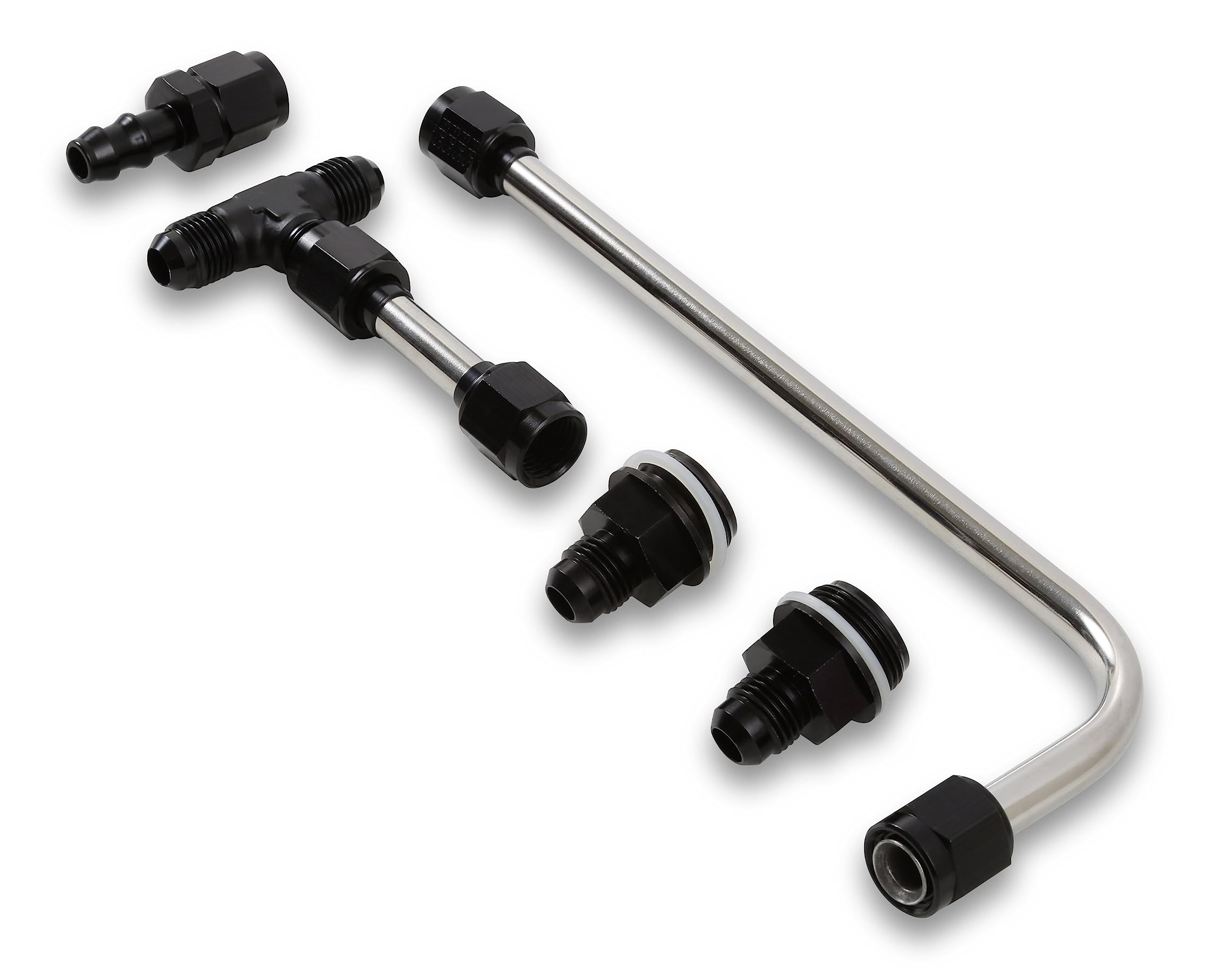 34-600SL-BLKQFT Quick Fuel Dual Feed Fuel Line #6AN (Slayer Series-Black)