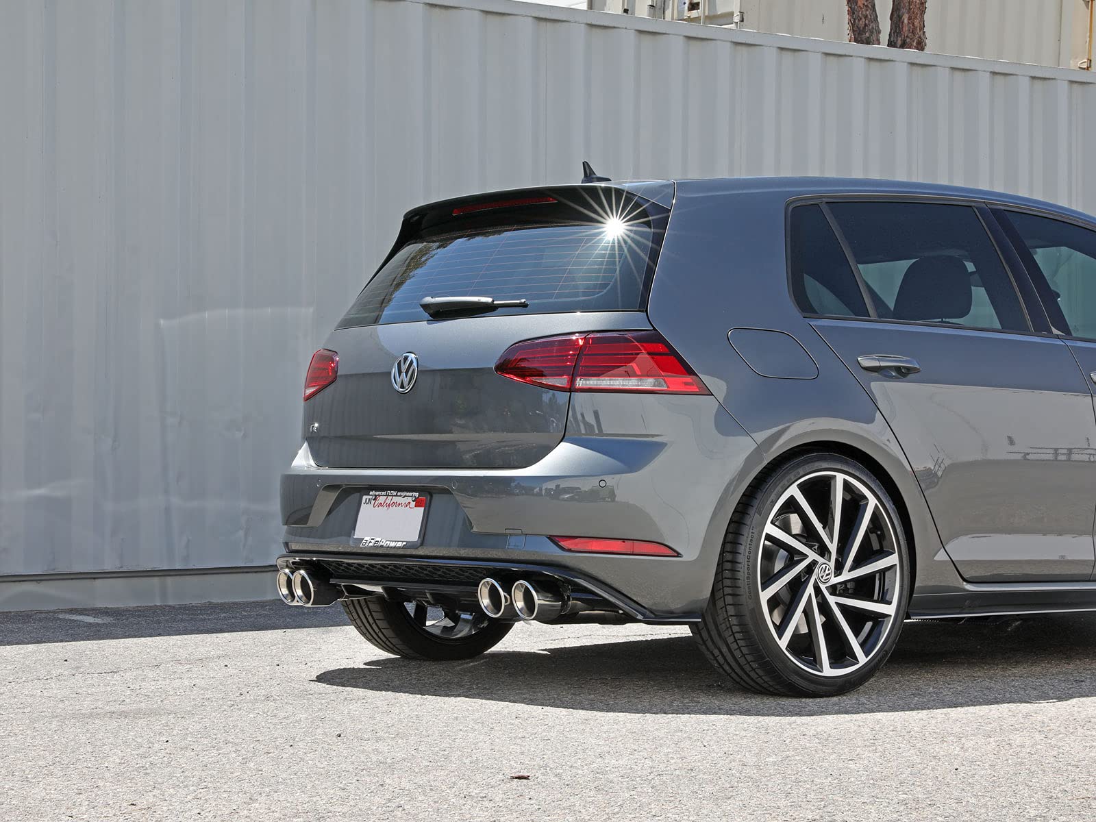 MACH Force-Xp aFe Power 49-36430-P 3 IN to 2-1/2 IN Stainless Steel Cat-Back Exhaust System, Polished, fits Volkswagen Golf R 15-19 L4-2.0L (t)
