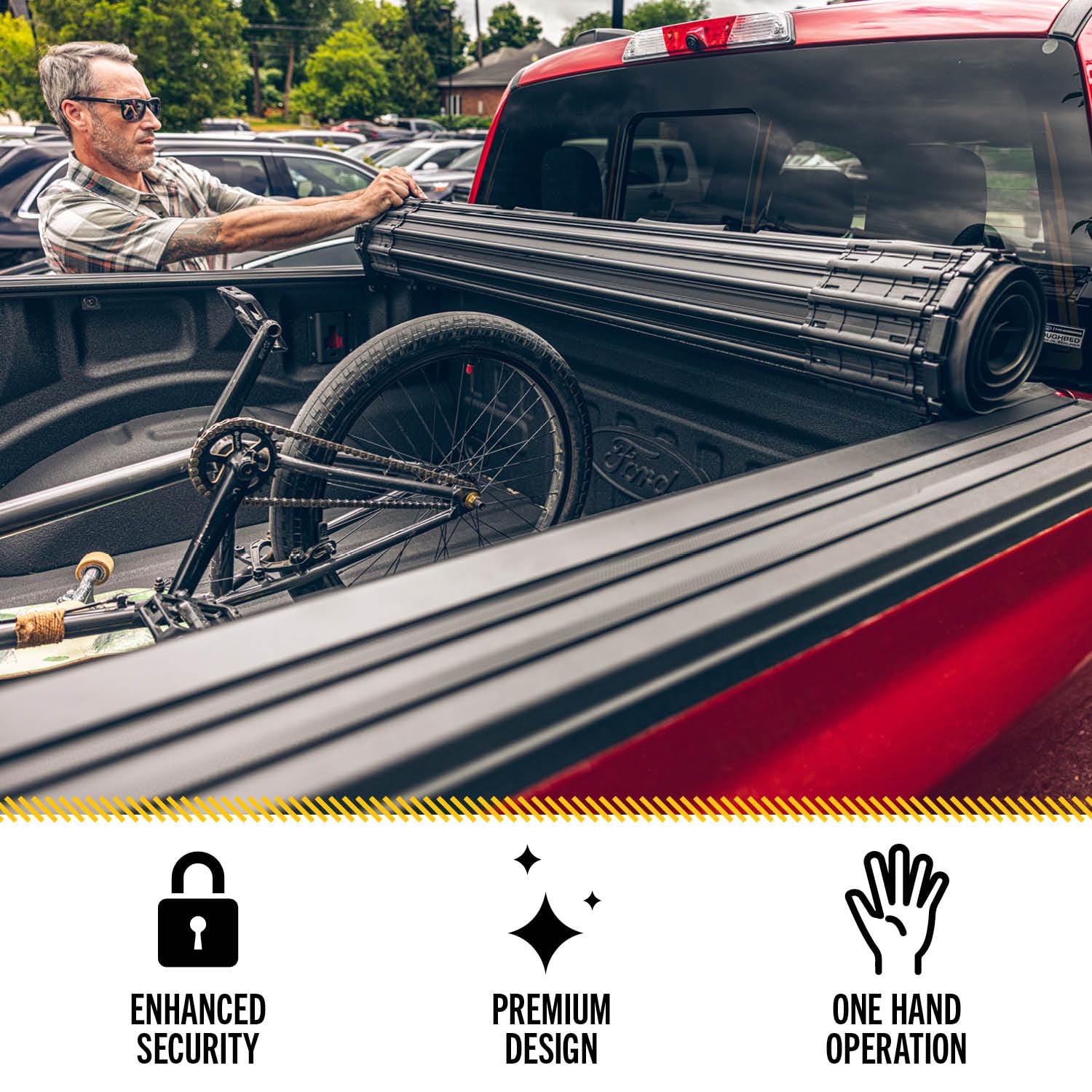 BAK Revolver X4s Hard Rolling Truck Bed Tonneau Cover | 80701 | Fits 5' Bed (60.3") 2020-2026 Jeep Gladiator