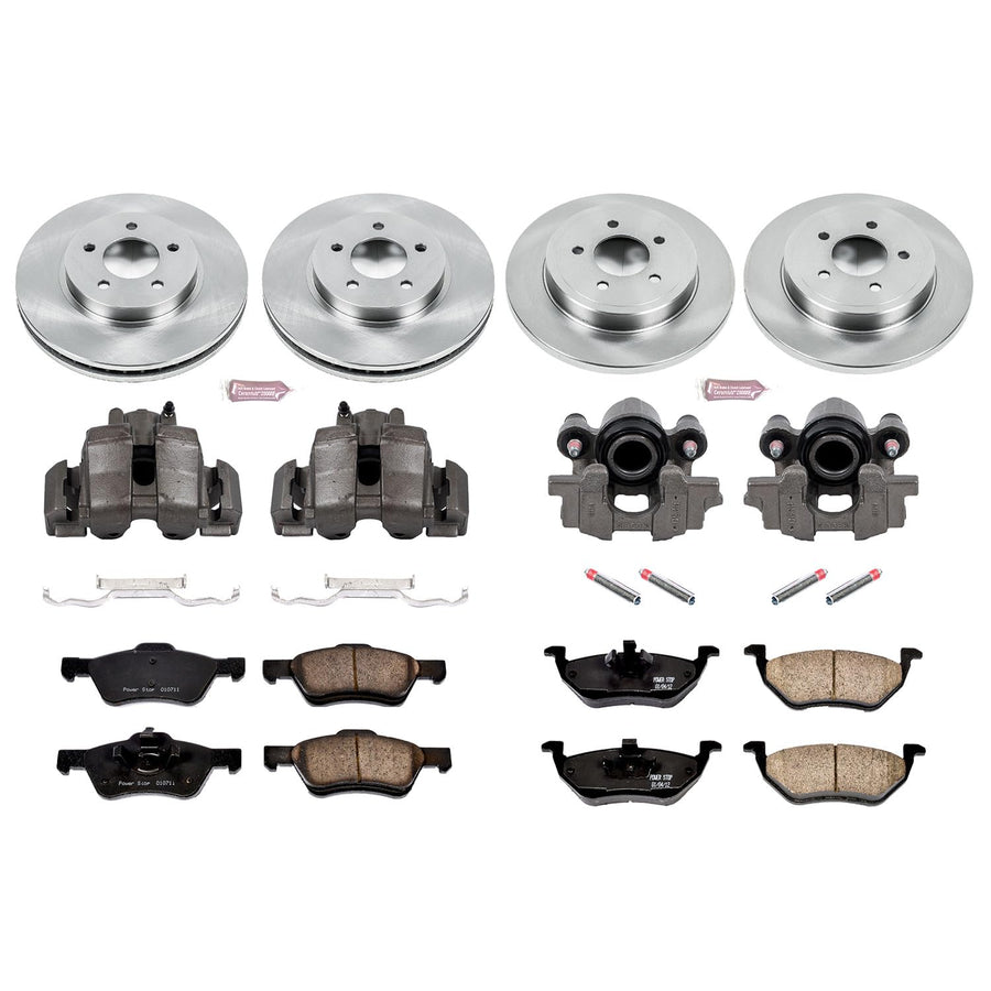 Power Stop KCOE4024 1-Click Autospecialty OE Replacement Brake Kit with Calipers For Ford Escape 2005-2006, Mercury Mariner 2005-2007 [Model Specific]