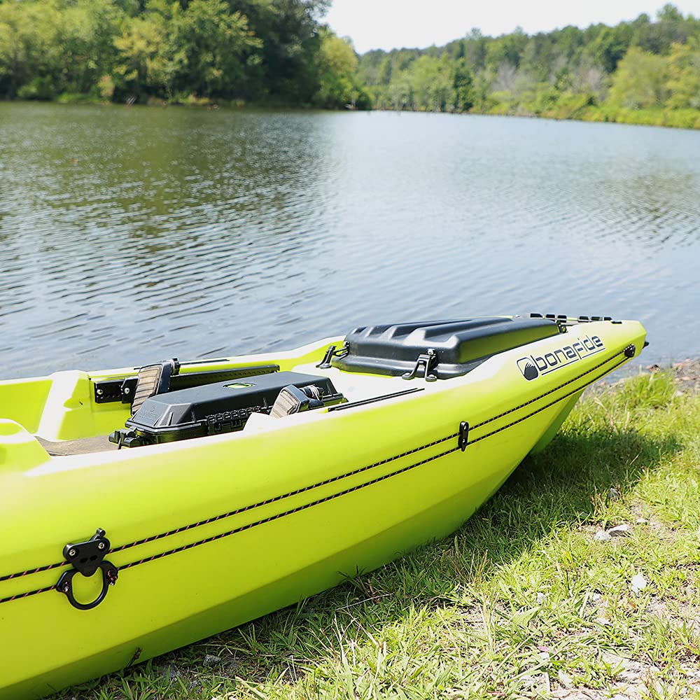 YakAttack Anchor Trolley Kit LeverLoc | Kayak System with Stealth Pulleys & PadHooks | Includes Reflective 35' Paracord & Mounting Hardware | Easy Install | Made in USA