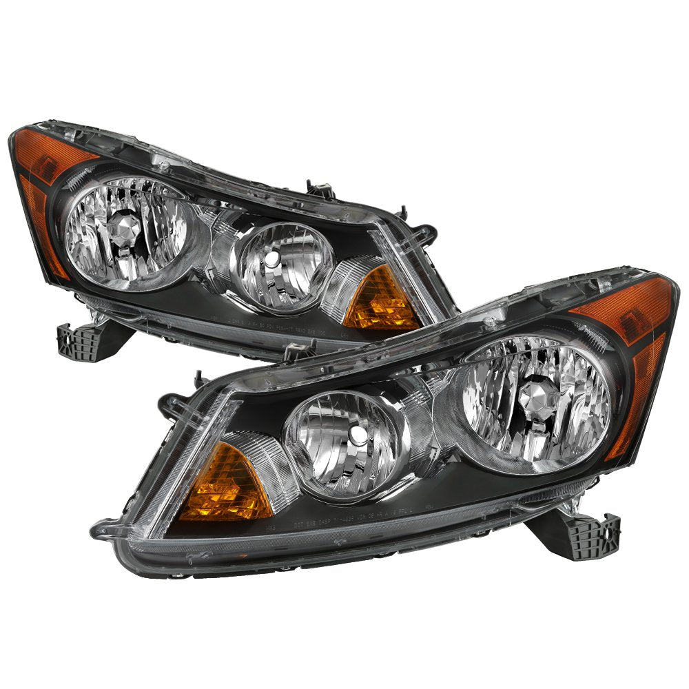 Crystal Xtune Headlights (HD-JH-HA08-4D-AM-BK)