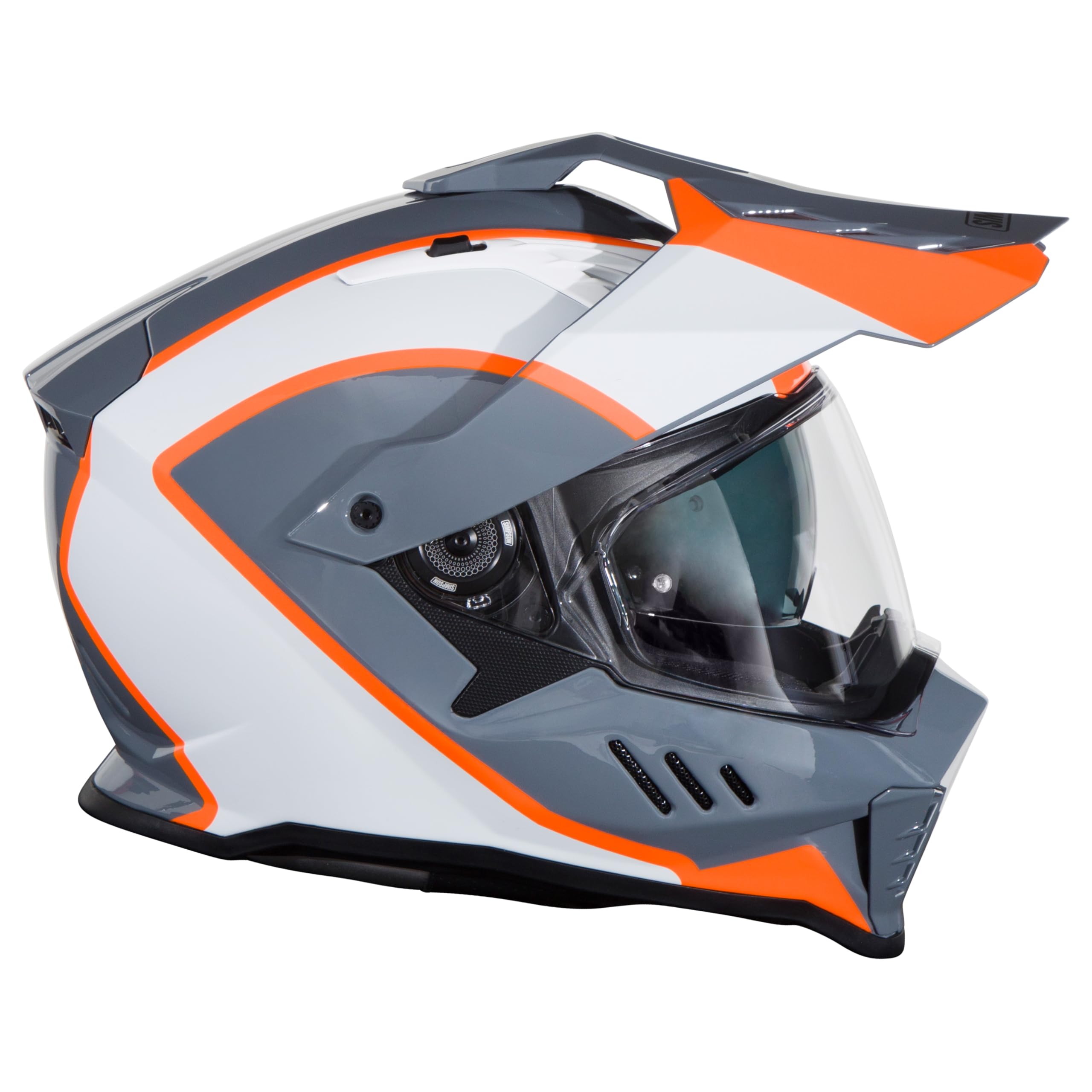 Simpson Bandit Xcursion Motorcycle Helmet - BC Orange - 2XL | Off Road Dirt Bike UTV Motocross ATV | Full Face | Removable Peak | Clear Pinlock Anti-Fog Visor Shield | DOT ECE Certified (XBBAOW2X)