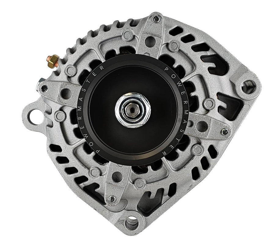 Alt Powermaster GM Denso Natural 245A 3" 6 grv Under Drive Pulley 2 pin OE Hookup FR-L VR HPR