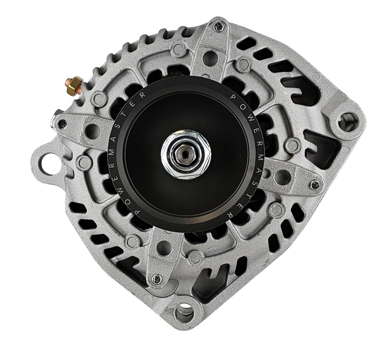Alt Powermaster GM Denso Natural 245A 3" 6 grv Under Drive Pulley 2 pin OE Hookup FR-L VR HPR