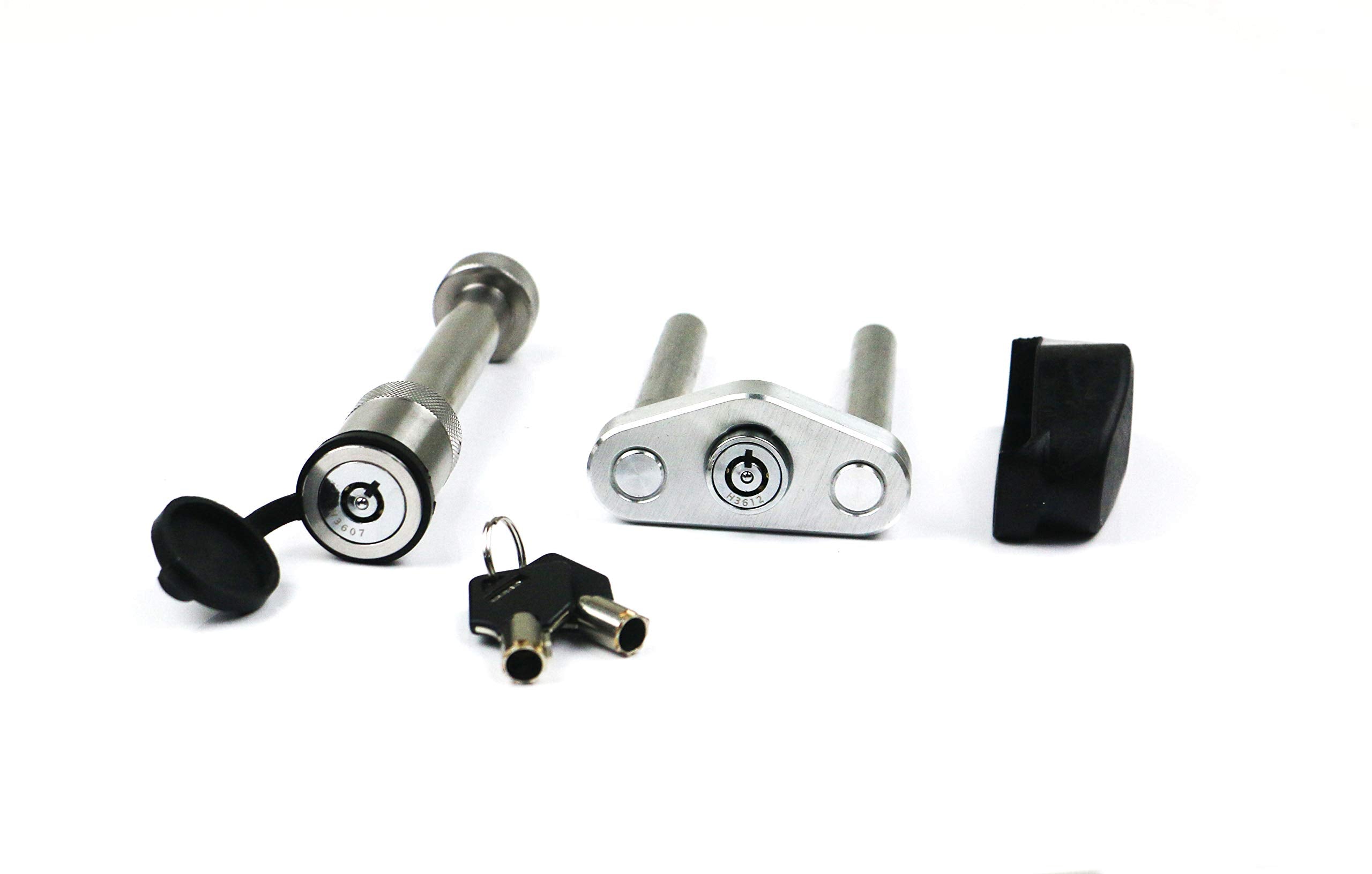Weigh Safe WS06 - Dual Pin Lock and Keyed Alike Receiver Pin (Designed to Function with 2",2.5" & 3" Receivers). ONLY FITS 180 Hitch Ball MOUNTS, Black