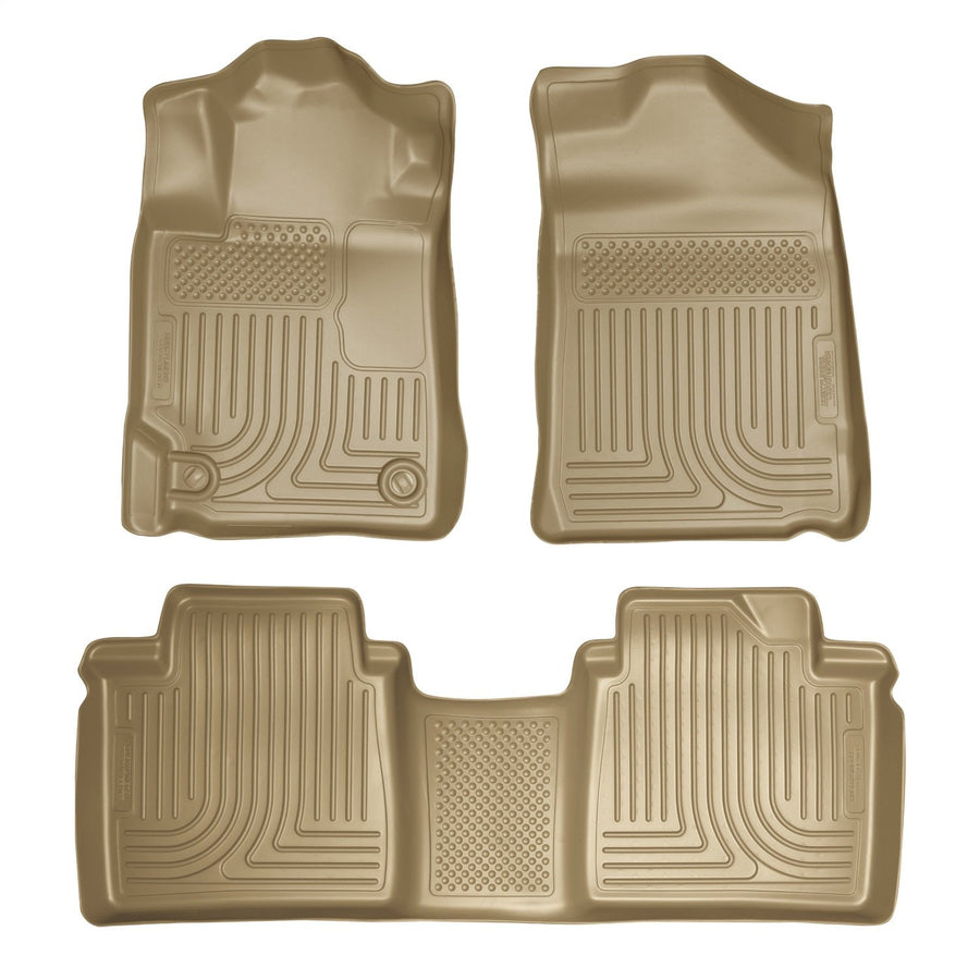 Husky Liners WeatherBeater 98513 Floor Liner Tan 2 pc. Front And 1 pc. Rear