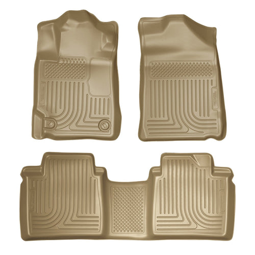 Husky Liners WeatherBeater 98513 Floor Liner Tan 2 pc. Front And 1 pc. Rear