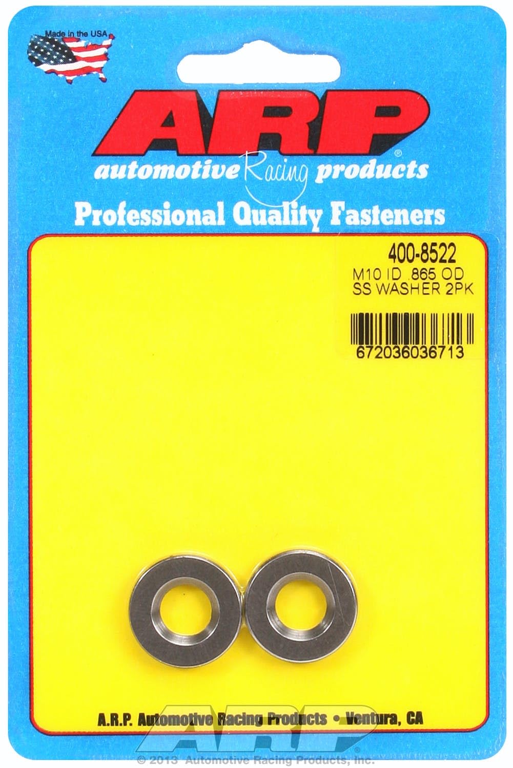 Washer ARP (400-8522), Stainless Steel
