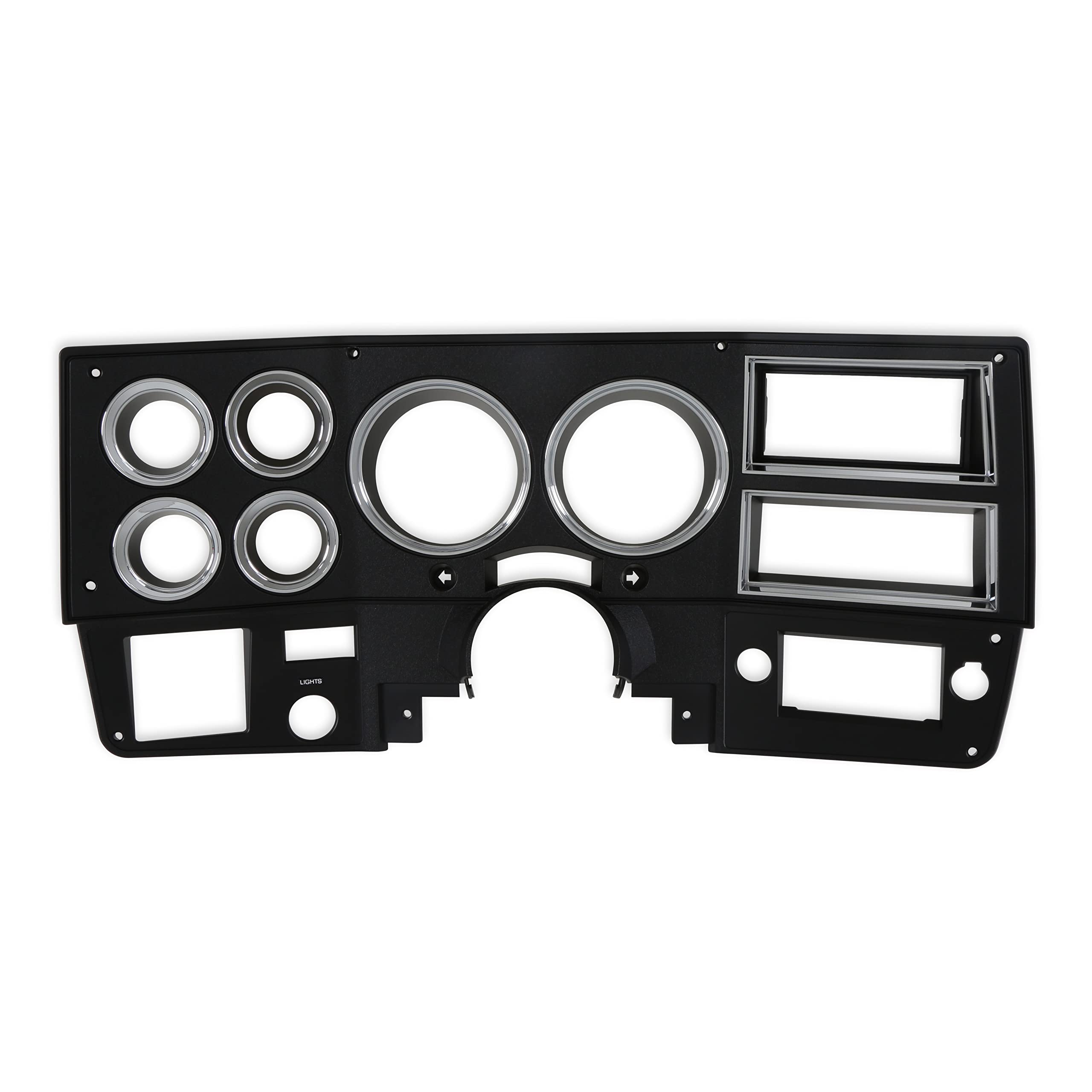 INST836 Brothers Trucks Instrument Bezel - With A/C - Black/Chrome