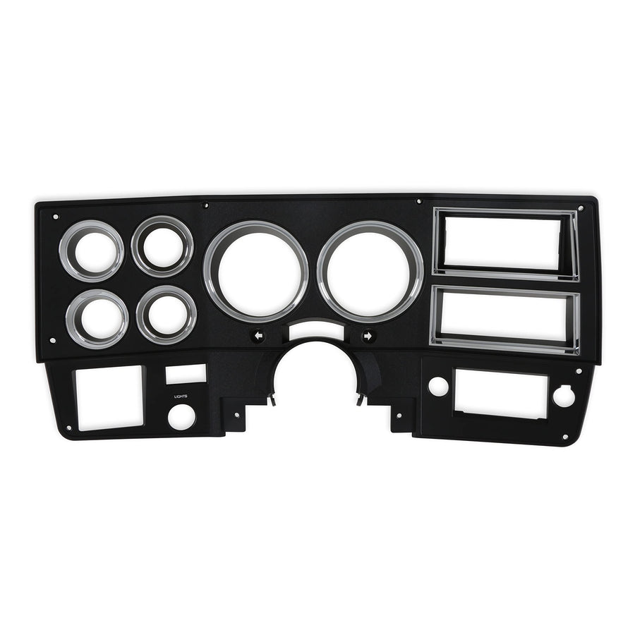 INST836 Brothers Trucks Instrument Bezel - With A/C - Black/Chrome